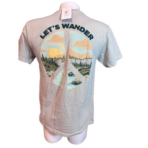 Men's T-Shirt, Medium, Light Gray